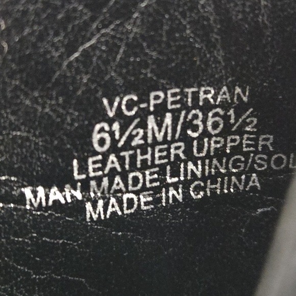 VINCE CAMUTO Petran Ankle Boots Women's Size 6.5 Black Nubuck Suede Boho Booties - Picture 9 of 10